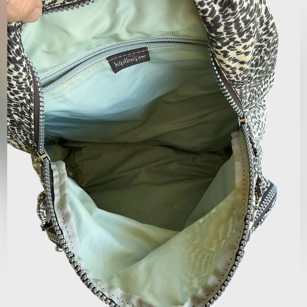 Kipling Backpack Firefly Small Leopard Print Bag - image 14